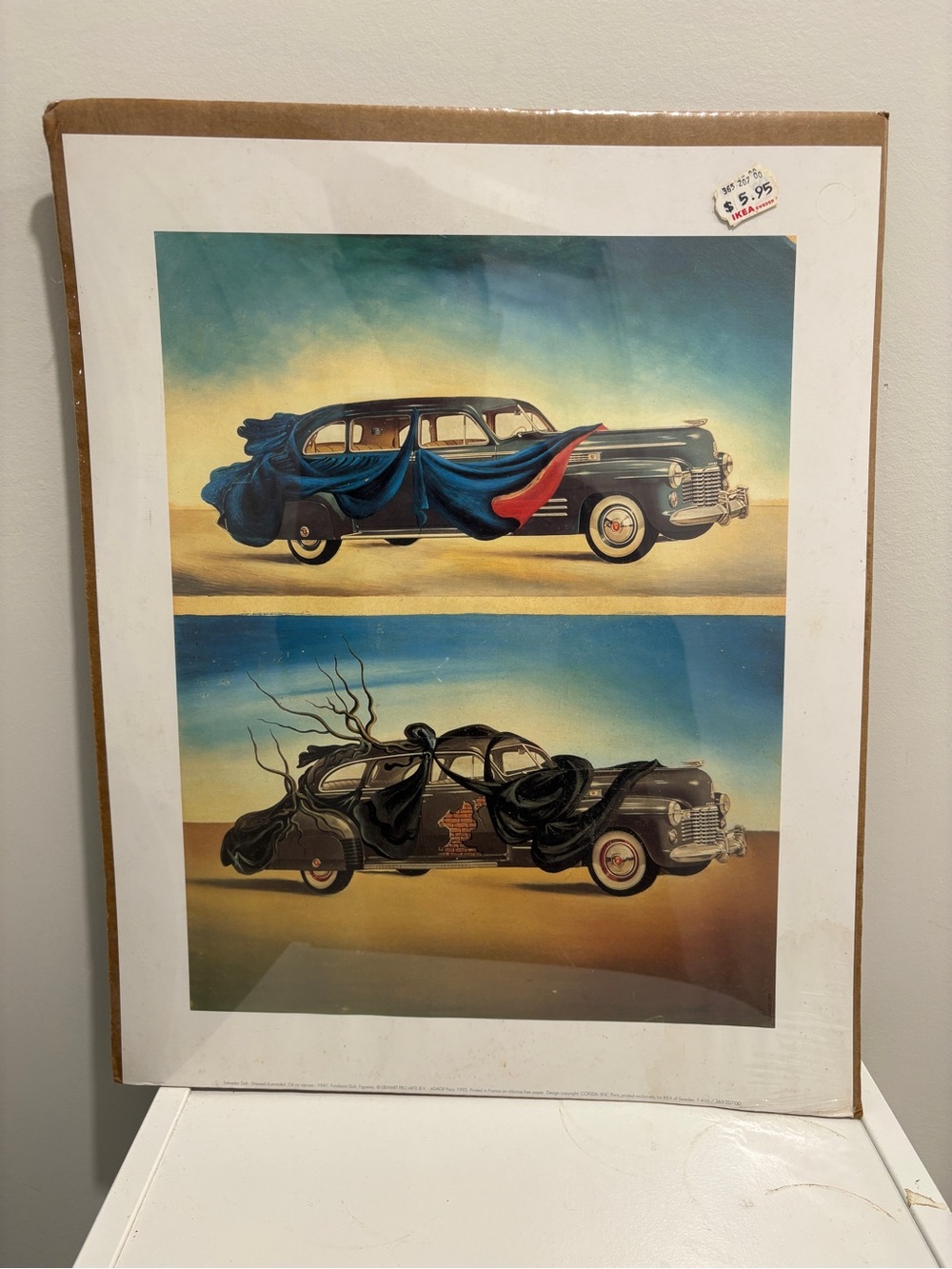 Vintage Salvador Dalí Automobil 1995 IKEA Poster